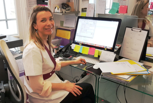 secrétaire médicale en cabinet d'esthetique